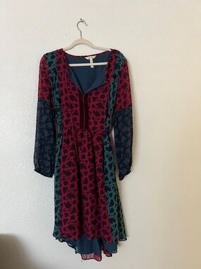 Matilda Jane Teal, Burgundy and Navy dress. See all the pics. Such a good fit.
